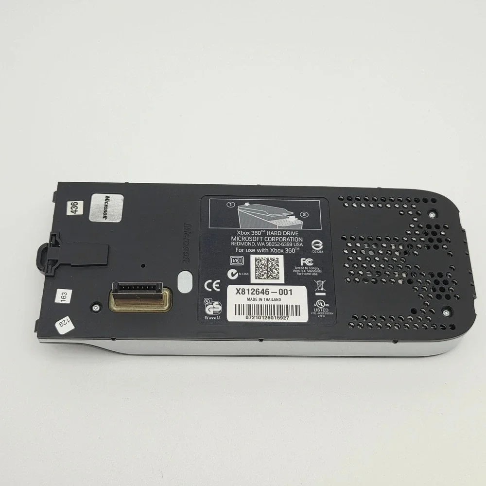 Microsoft‎ Xbox 360 Hard Drive 120GB Black Chrome X812646-001 OEM Storage Memory